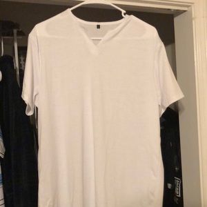 White V Neck Men’s Large T Shirt